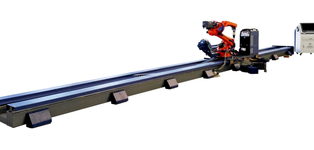 Seven-axis ground rail intelligent welding workstation