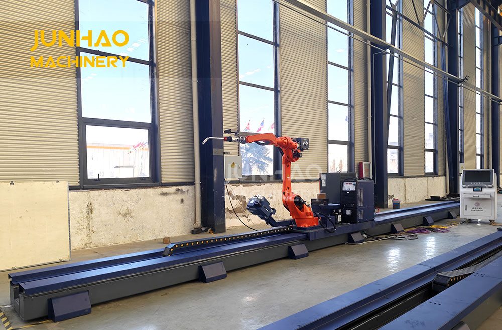 Seven-axis ground rail intelligent welding workstation